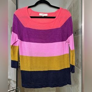 Loft color block sweater
